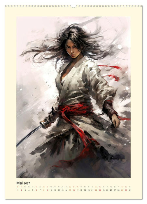 Samurai Amazonen (CALVENDO Wandkalender 2027)