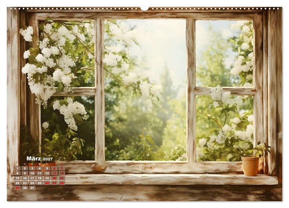 Aus dem Fenster geblickt (CALVENDO Premium Wandkalender 2027)