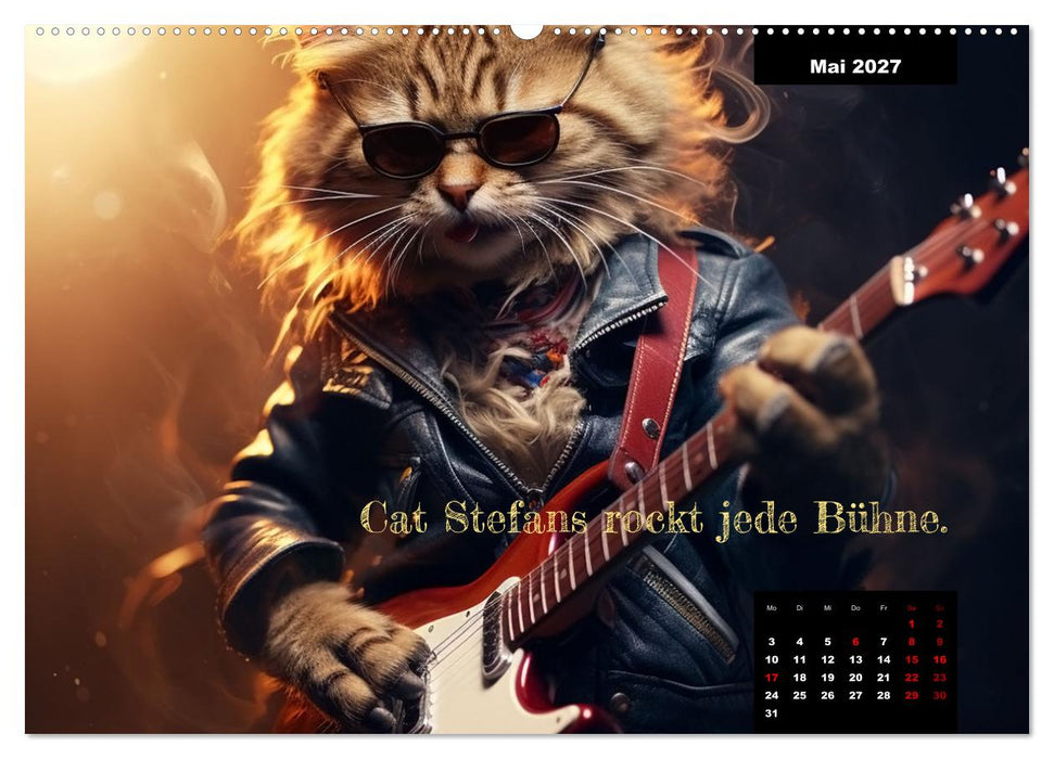 Katzen können alles, außer traurig. (CALVENDO Wandkalender 2027)