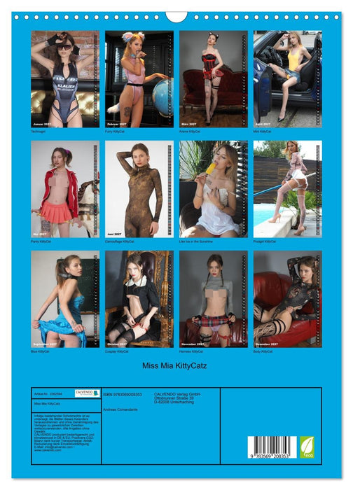 Miss Mia KittyCatz (CALVENDO Wandkalender 2027)