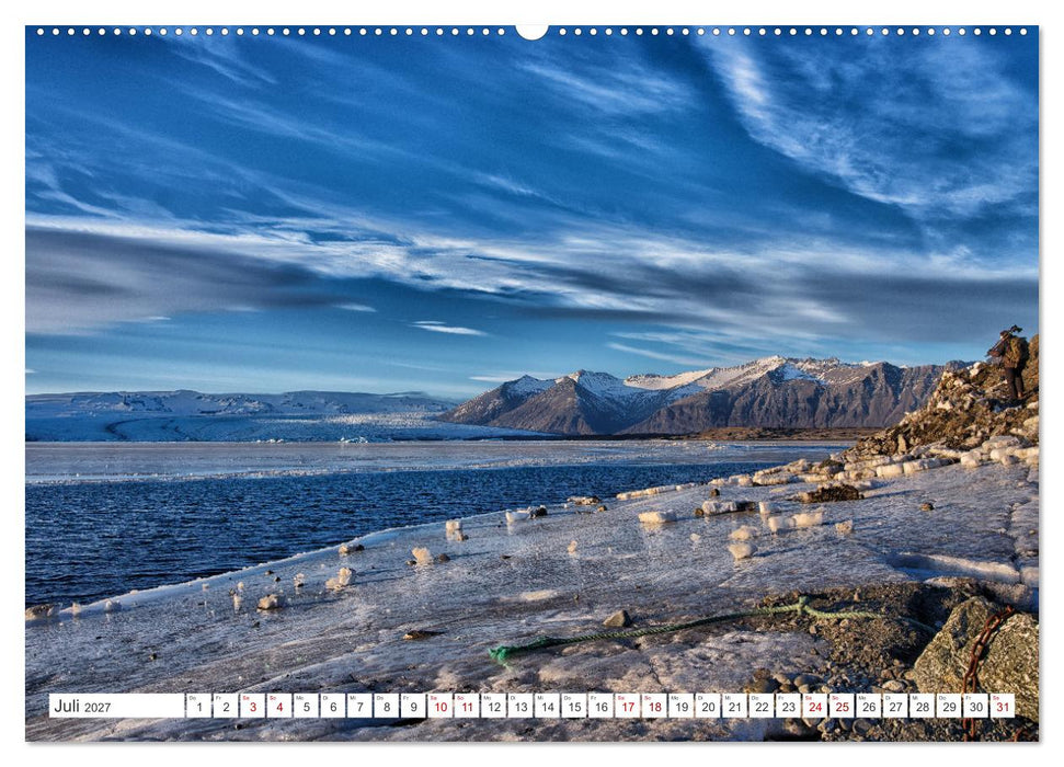 Island - faszinierende Landschaften im Süden (CALVENDO Premium Wandkalender 2027)