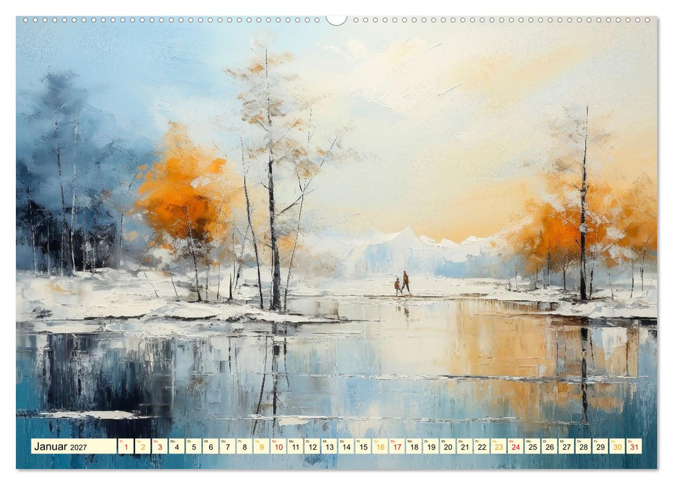 Eine Landschaft im Jahr (CALVENDO Premium Wandkalender 2027)