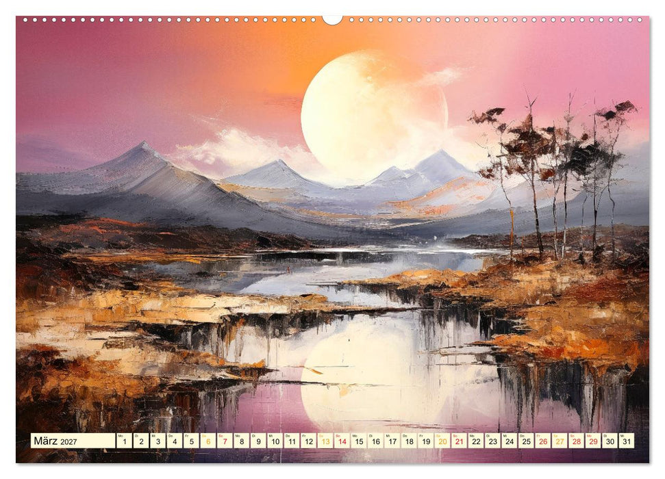 Eine Landschaft im Jahr (CALVENDO Premium Wandkalender 2027)