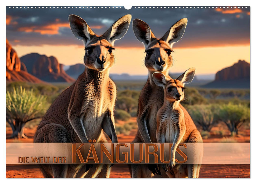 Die Welt der Kängurus (CALVENDO Wandkalender 2027)