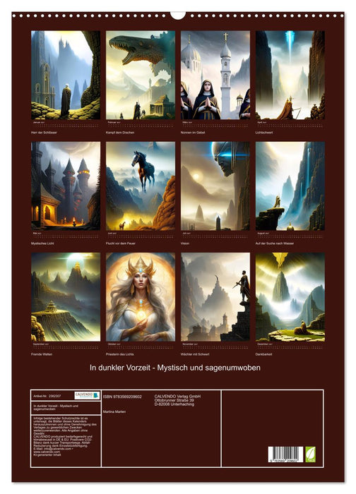 In dunkler Vorzeit - Mystisch und sagenumwoben (CALVENDO Wandkalender 2027)