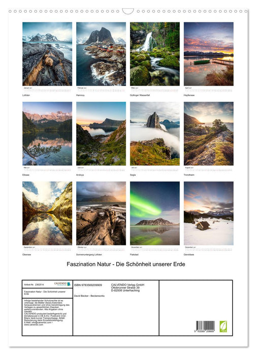 Faszination Natur - Die Schönheit unserer Erde (CALVENDO Wandkalender 2027)