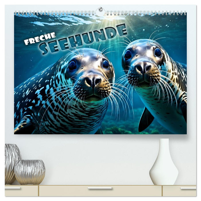 Freche Seehunde (CALVENDO Premium Wandkalender 2027)