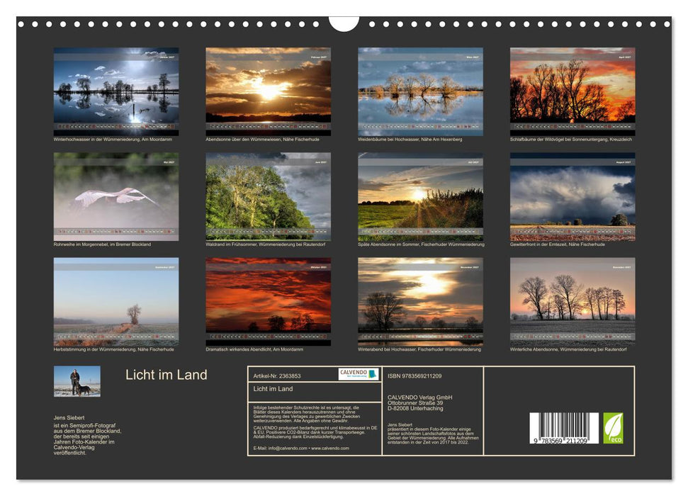 Licht im Land (CALVENDO Wandkalender 2027)