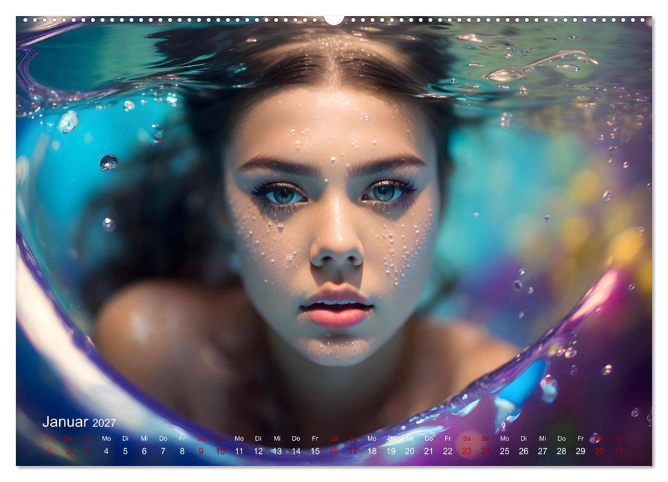 Models unter Wasser (CALVENDO Wandkalender 2027)