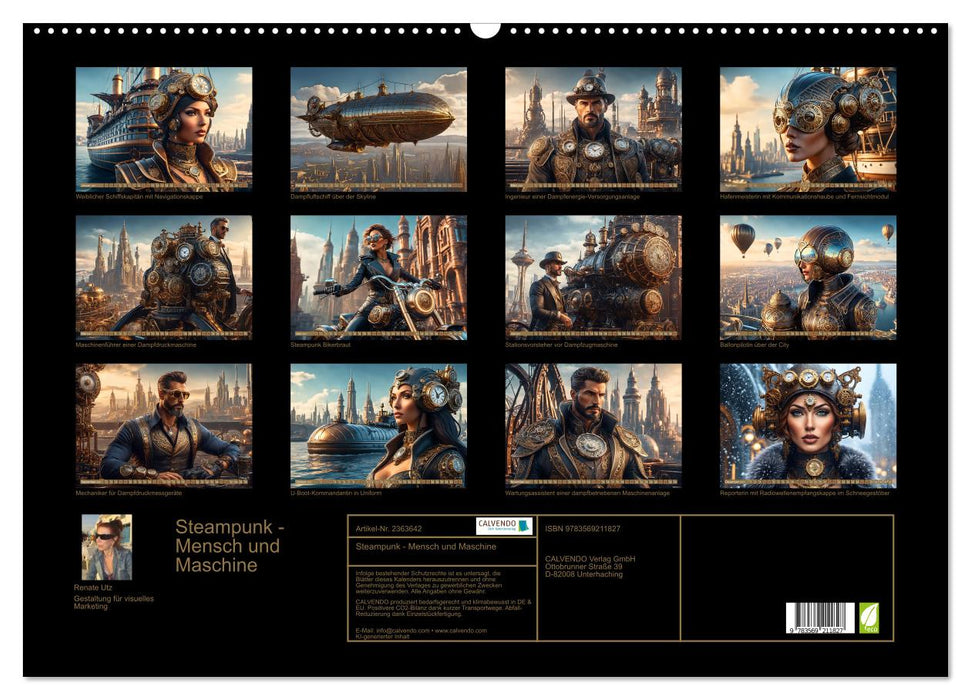 Steampunk - Mensch und Maschine (CALVENDO Wandkalender 2027)