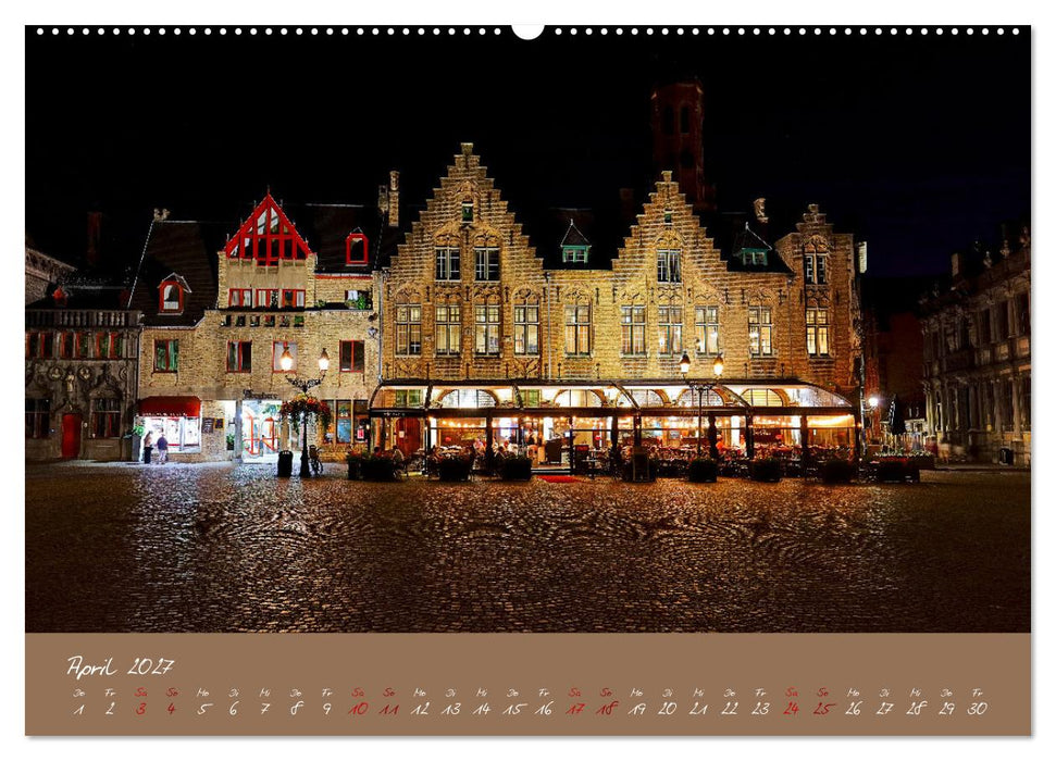 Brügge und Gent im Zwielicht (CALVENDO Premium Wandkalender 2027)