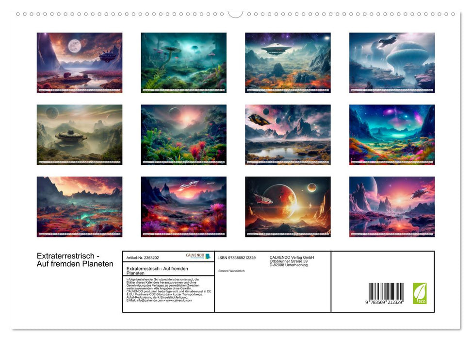 Extraterrestrisch - Auf fremden Planeten (CALVENDO Premium Wandkalender 2027)