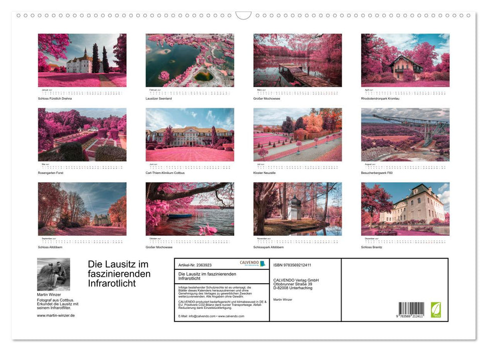 Die Lausitz im faszinierenden Infrarotlicht (CALVENDO Wandkalender 2027)