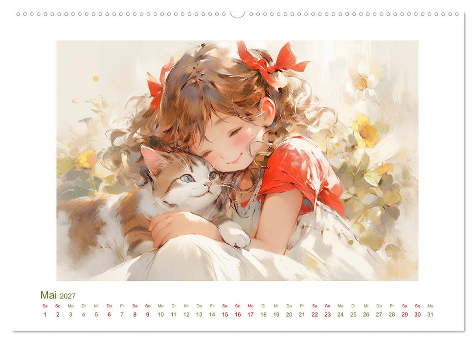 Der Mädchen-Kalender (CALVENDO Premium Wandkalender 2027)