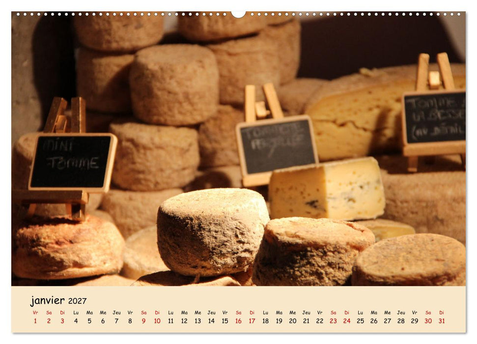 Aux marchés en France (CALVENDO Calendrier mensuel 2027)