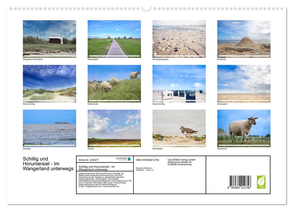 Schillig und Horumersiel - Im Wangerland unterwegs (CALVENDO Premium Wandkalender 2027)