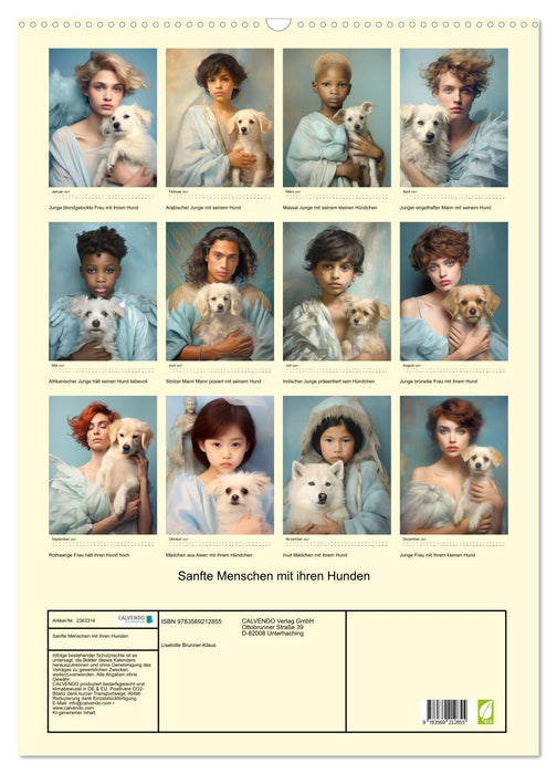 Sanfte Menschen mit ihren Hunden (CALVENDO Wandkalender 2027)