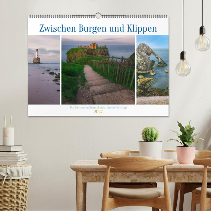 Zwischen Burgen und Klippen, der Nordosten Schottlands, ein Geheimtipp. (CALVENDO Wandkalender 2027)
