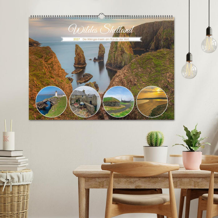 Wildes Shetland, die Wikinger-Inseln am Rande der Welt. (CALVENDO Wandkalender 2027)
