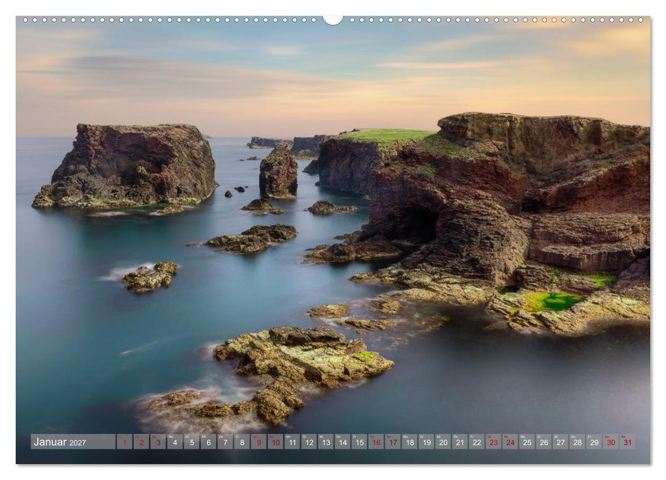 Wildes Shetland, die Wikinger-Inseln am Rande der Welt. (CALVENDO Wandkalender 2027)