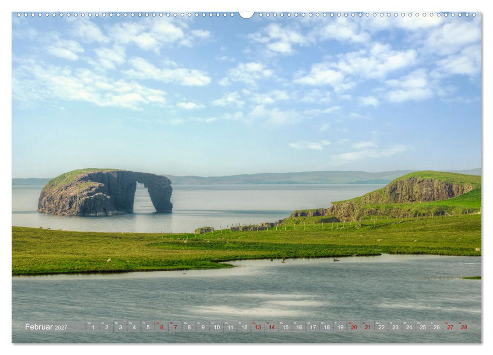 Wildes Shetland, die Wikinger-Inseln am Rande der Welt. (CALVENDO Wandkalender 2027)
