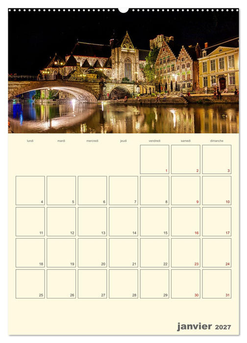 Comté belge de Flandre (CALVENDO Calendrier supérieur 2027)