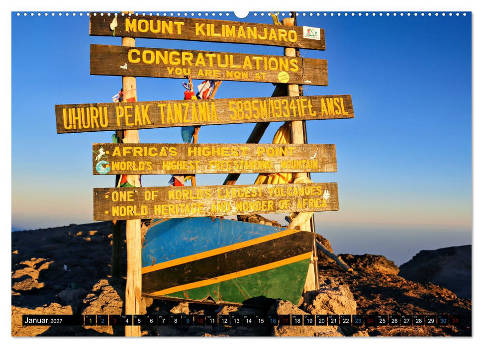 Kilimanjaro - das Dach Afrikas (CALVENDO Wandkalender 2027)