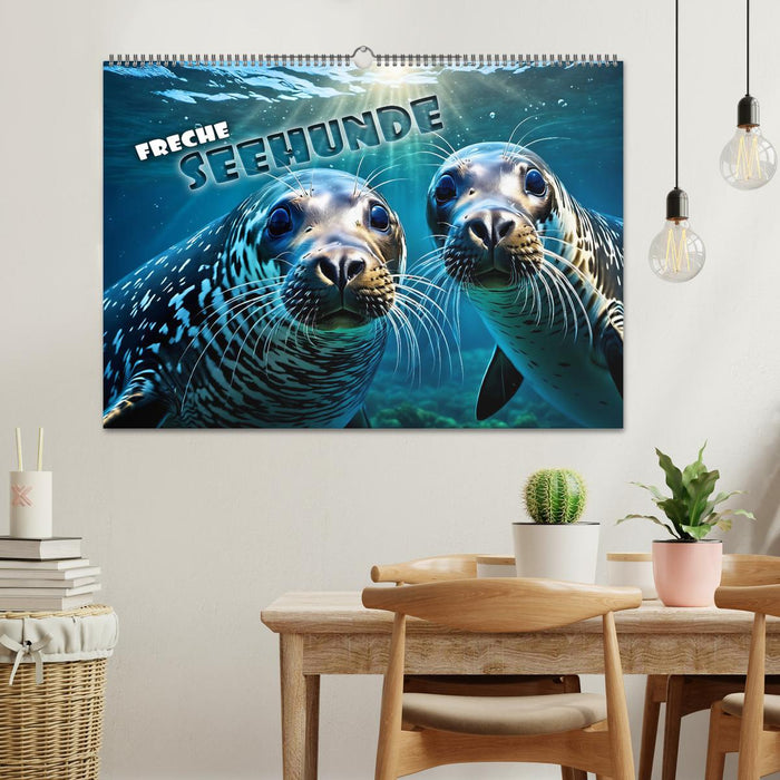 Freche Seehunde (CALVENDO Wandkalender 2027)