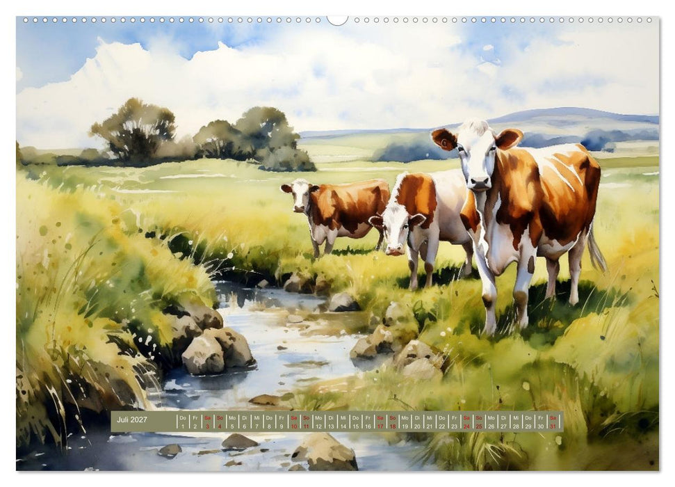 365 Tage auf dem Land (CALVENDO Premium Wandkalender 2027)