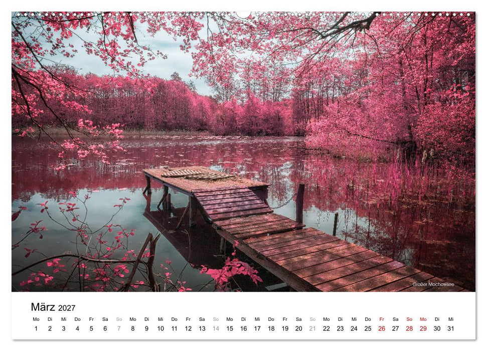 Die Lausitz im faszinierenden Infrarotlicht (CALVENDO Premium Wandkalender 2027)