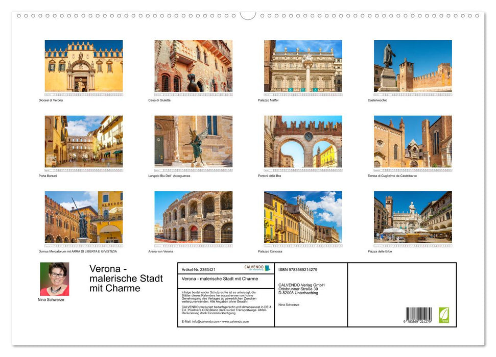 Verona - malerische Stadt mit Charme (CALVENDO Wandkalender 2027)