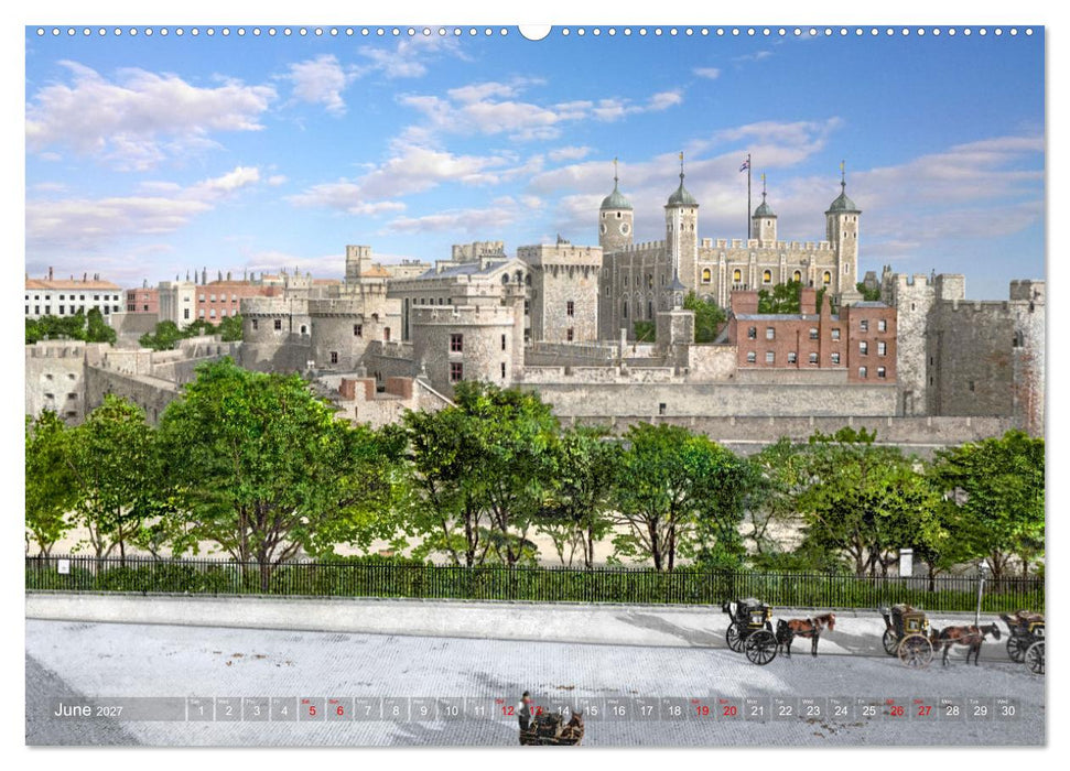 London around 1890-1900 - photos restored and colourised (CALVENDO Premium-Calendar 2027)