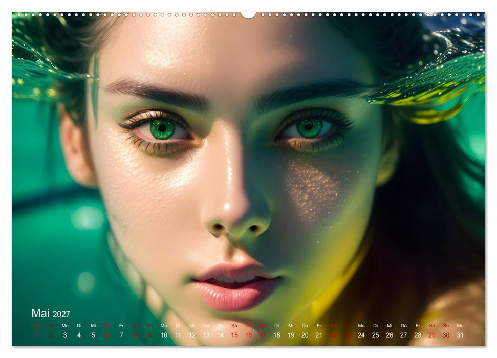 Models unter Wasser (CALVENDO Premium Wandkalender 2027)