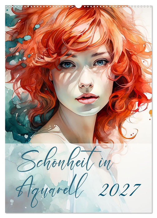 Schönheit in Aquarell (CALVENDO Wandkalender 2027)