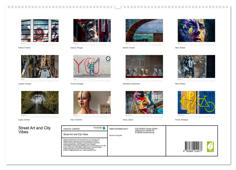 Street Art and City Vibes (CALVENDO Premium Wandkalender 2027)