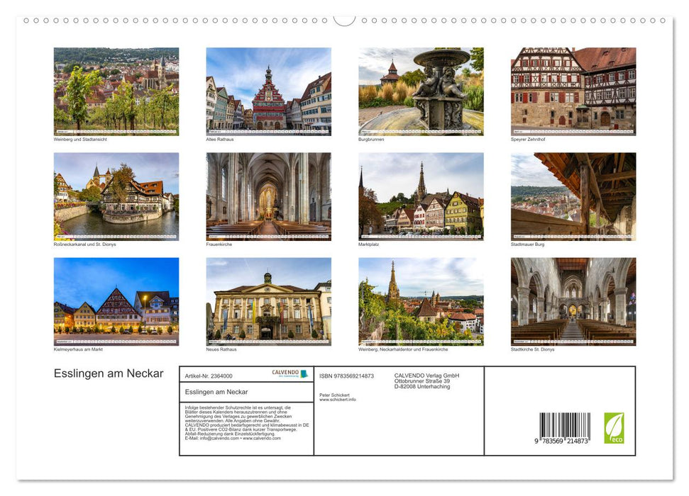Esslingen am Neckar (CALVENDO Premium Wandkalender 2027)