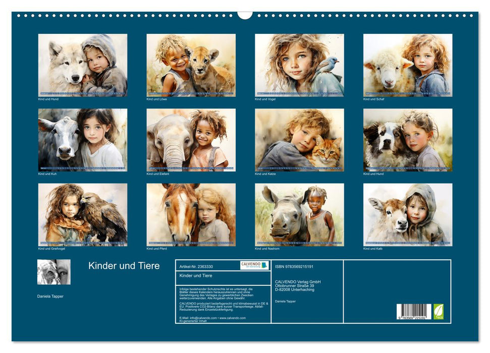Kinder und Tiere (CALVENDO Wandkalender 2027)