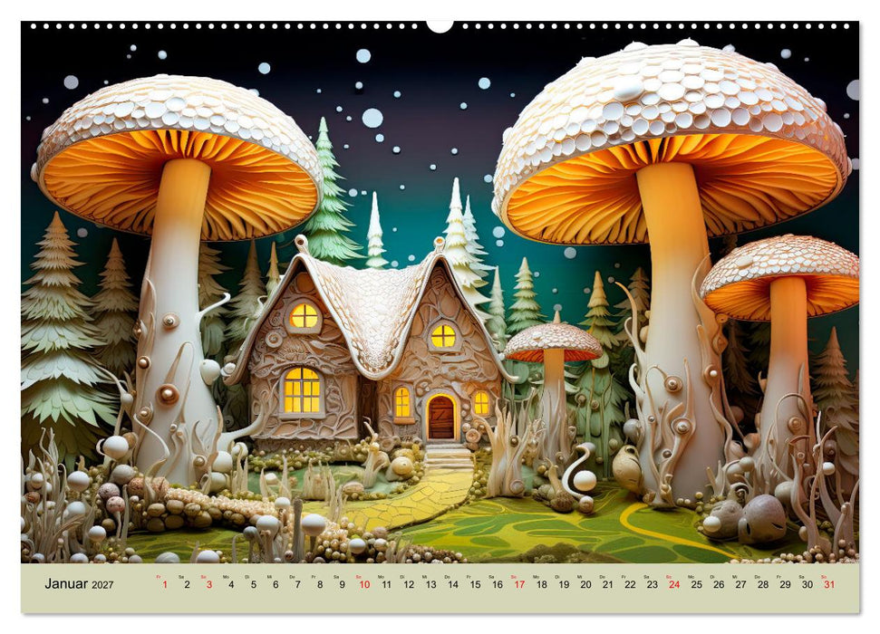 Magie der Pilze (CALVENDO Premium Wandkalender 2027)