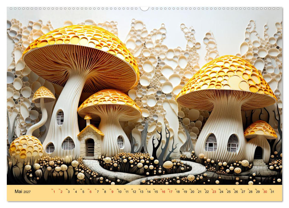 Magie der Pilze (CALVENDO Premium Wandkalender 2027)