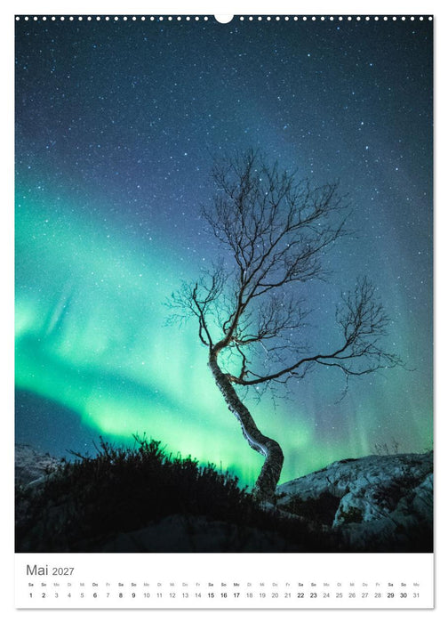 Nordlichter – Farbenspiel der Nacht (CALVENDO Premium Wandkalender 2027)