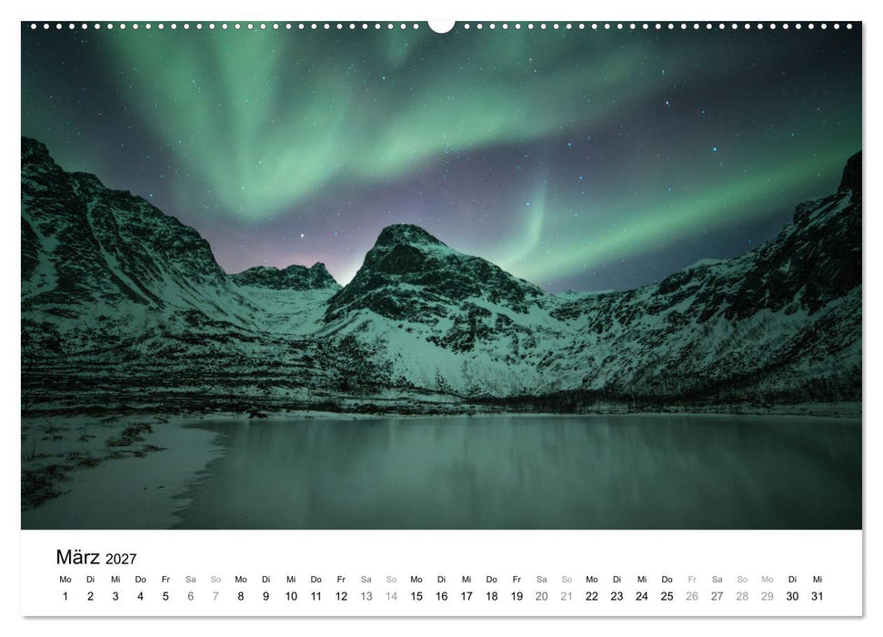Nordlichter - Farbenspiel am arktischen Nachthimmel (CALVENDO Wandkalender 2027)