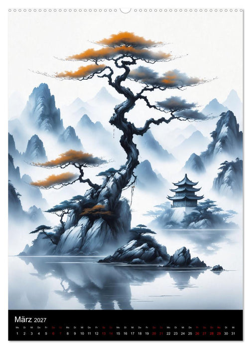 Asiatische Inspiration Fernöstlicher Art - Helle Werke (CALVENDO Wandkalender 2027)