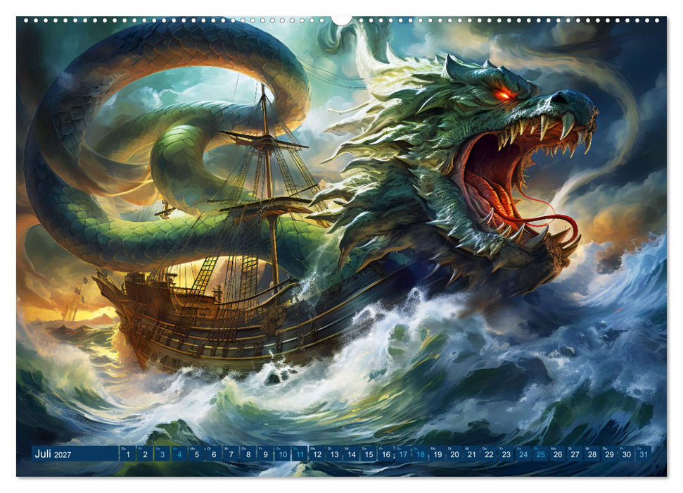 Seemannsgarn - Mythen, Legenden und Geschichten der Seefahrer (CALVENDO Premium Wandkalender 2027)
