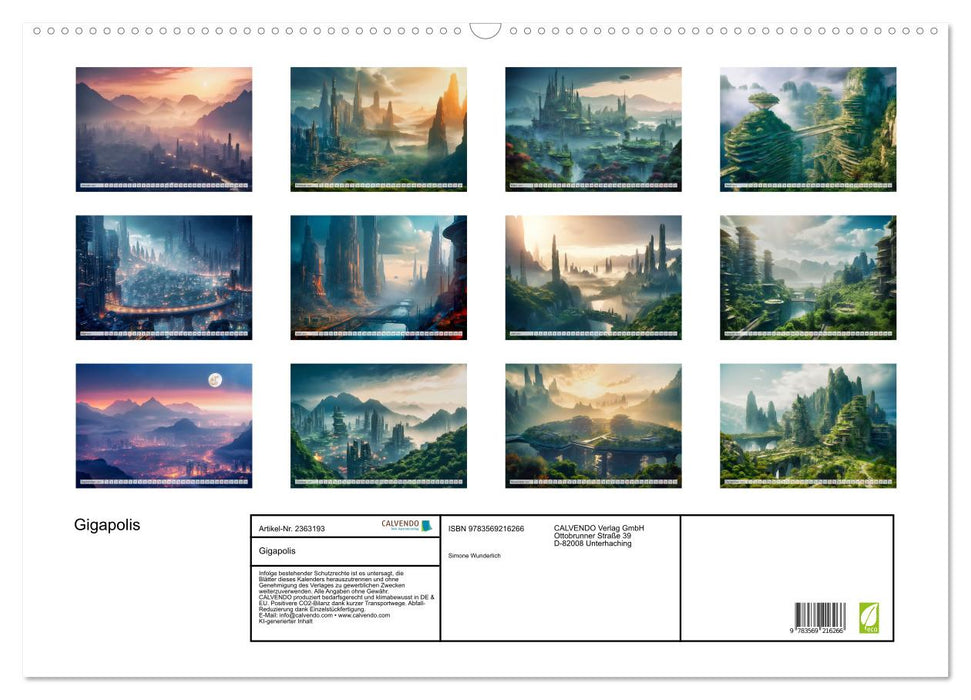 Gigapolis (CALVENDO Wandkalender 2027)