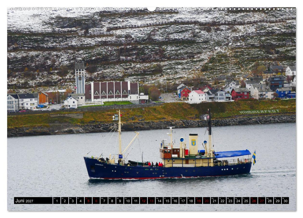 Bergen - Kirkenes - Bergen mit dem Postschiff (CALVENDO Premium Wandkalender 2027)