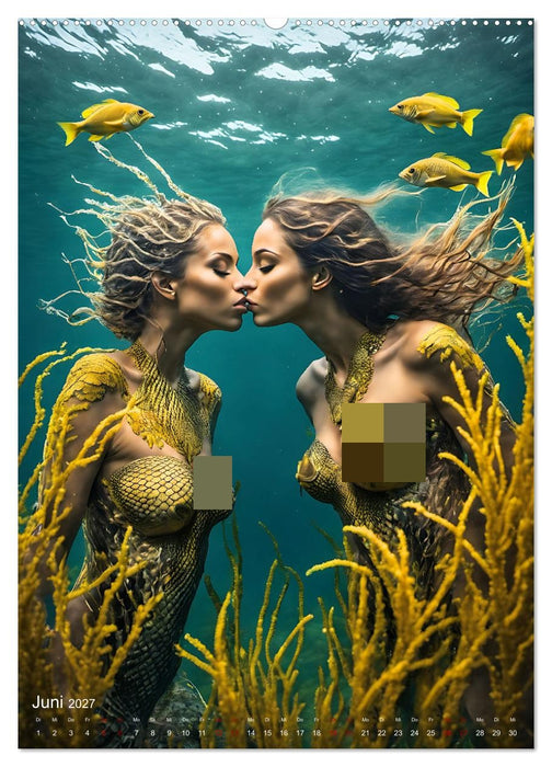 Verführerische Meerjungfrauen (CALVENDO Premium Wandkalender 2027)
