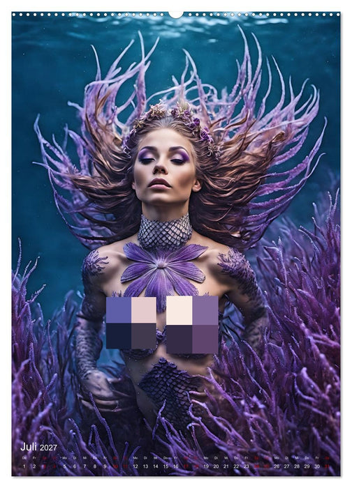 Verführerische Meerjungfrauen (CALVENDO Premium Wandkalender 2027)