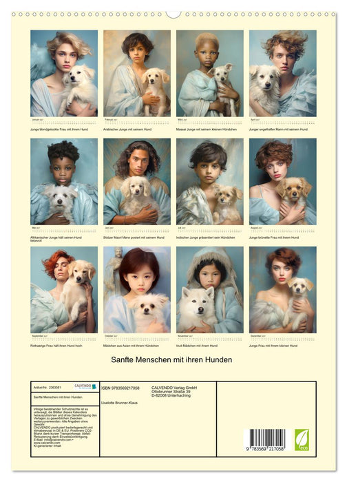 Sanfte Menschen mit ihren Hunden (CALVENDO Premium Wandkalender 2027)