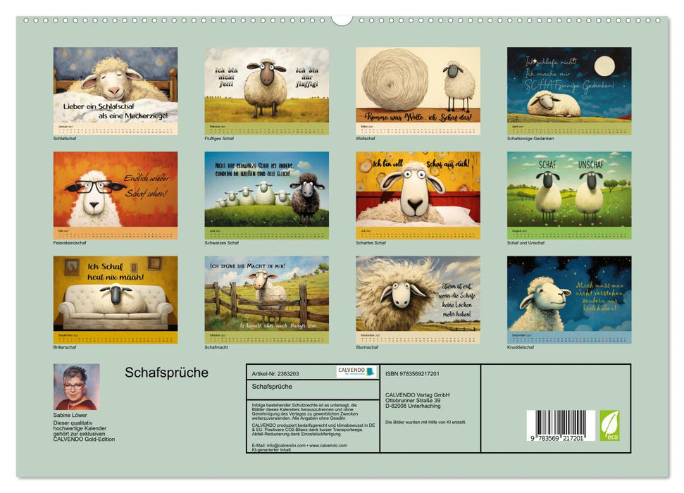 Schafsprüche (CALVENDO Premium Wandkalender 2027)
