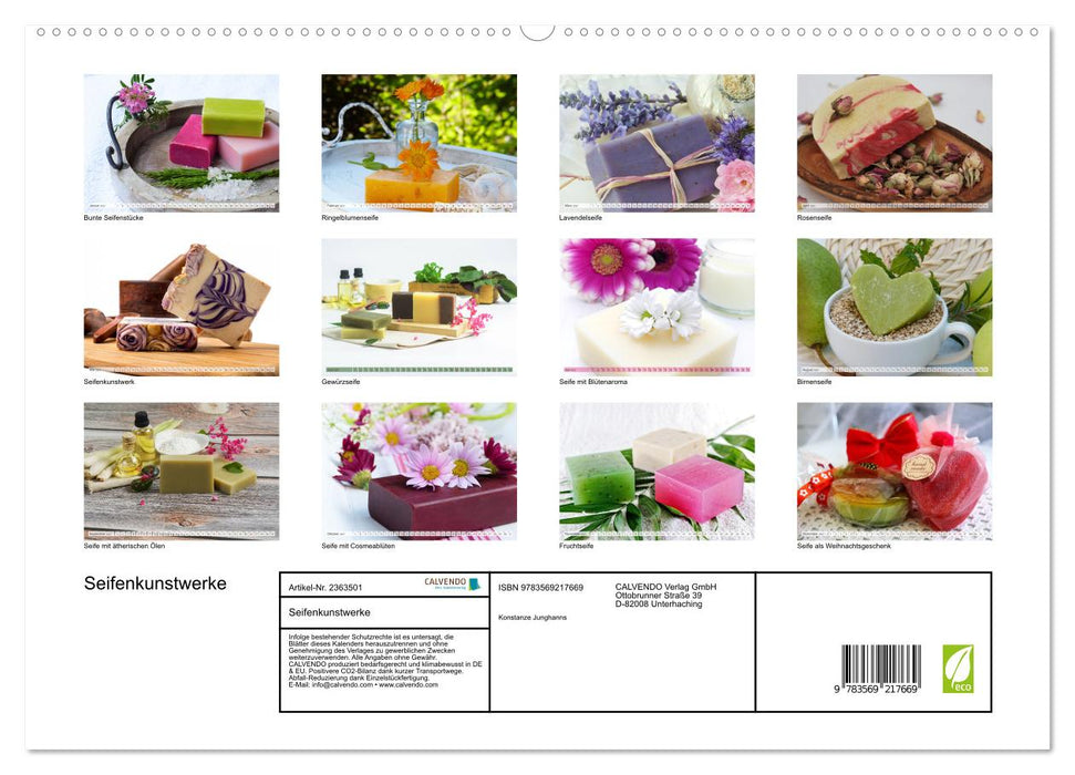 Seifenkunstwerke (CALVENDO Premium Wandkalender 2027)